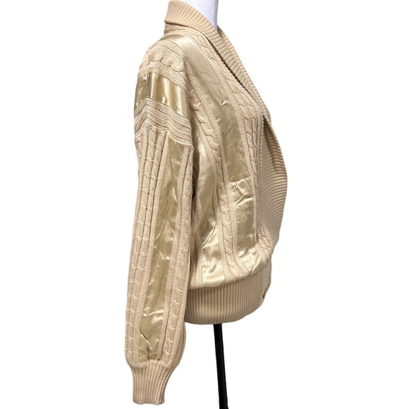 🦄rare Vintage ESCADA Cable Knit Wool Cardigan Sweater - Picture 2 of 12
